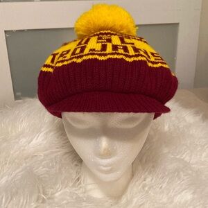Vintage USC Trojans Beret Pom Pom Hat (1983)